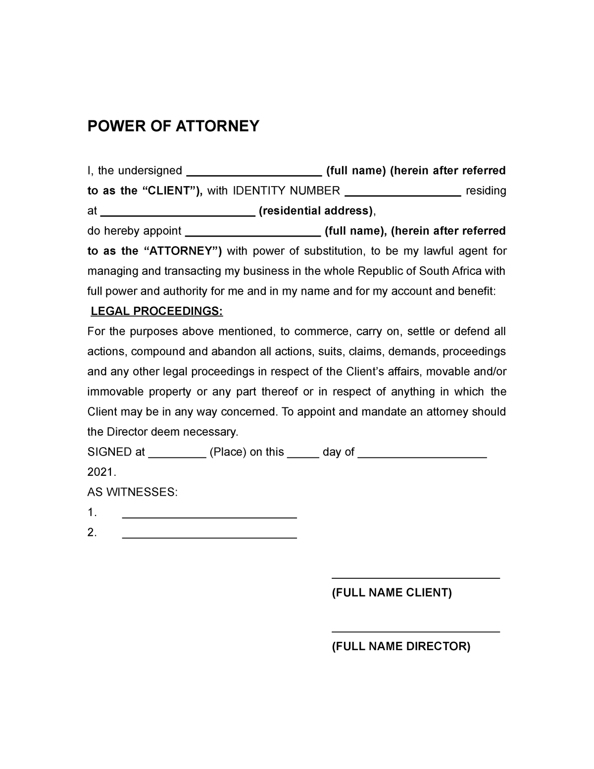 Sample Power Of Attorney Signature Sample Power Of Attorney Blog 2673