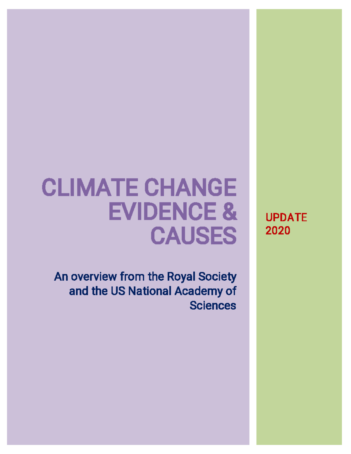 Climate Change Evidence & Causes - CLIMATECHANGE EVIDENCE& CAUSES ...