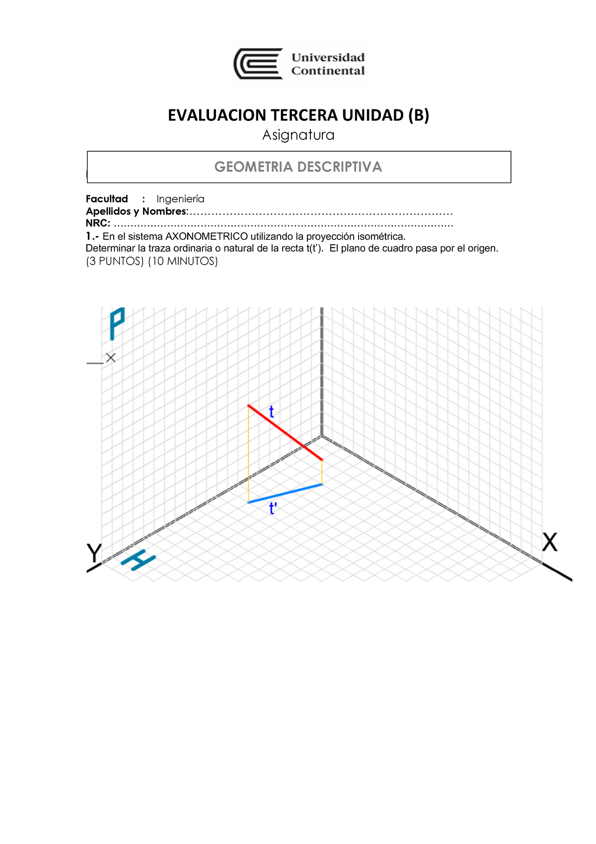 2 Evaluacion Unidad III B Solucion - EVALUACION TERCERA UNIDAD (B ...