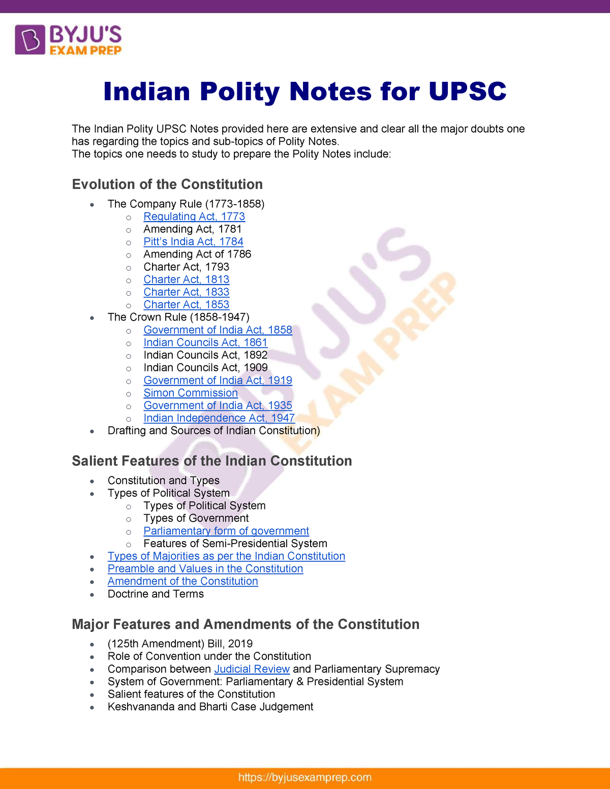 Indian Polity Notes For Upsc 74 - Indian Polity Notes For UPSC The ...