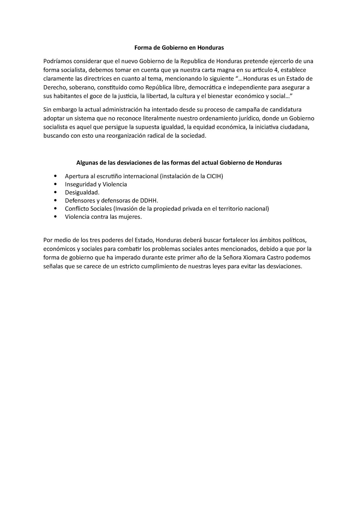 Forma De Gobierno En Honduras Forma De Gobierno En Honduras Podríamos Considerar Que El Nuevo 0744