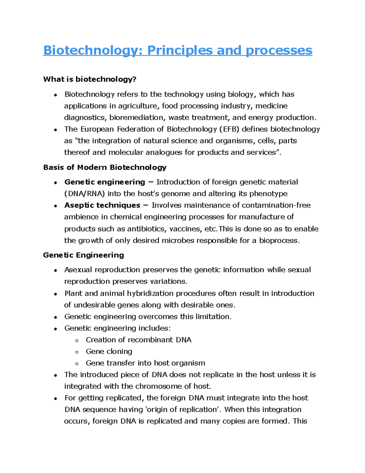 Biotechnology - new application in biology in detail - Biotechnology ...