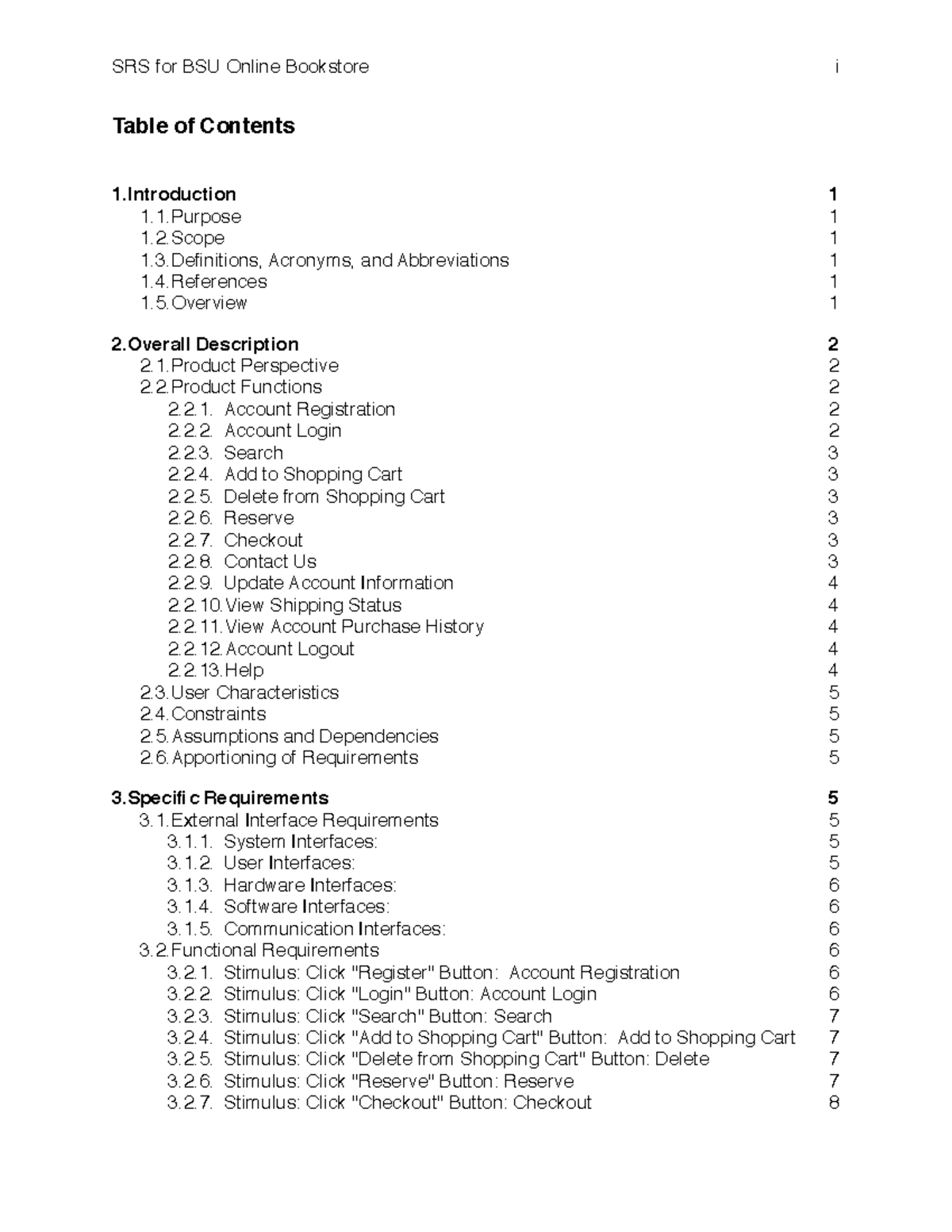 388726428 Sample SRS Document - Table of Contents 1! 1.1! 1.2! 1.3 ...
