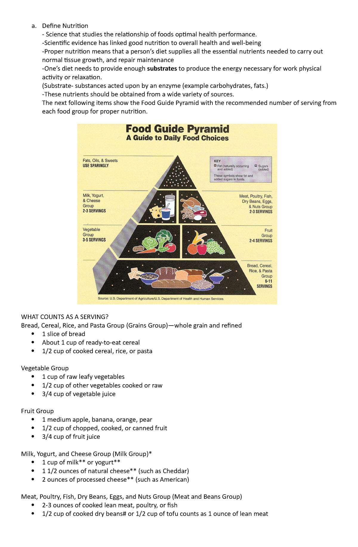 define nutrition in physical education