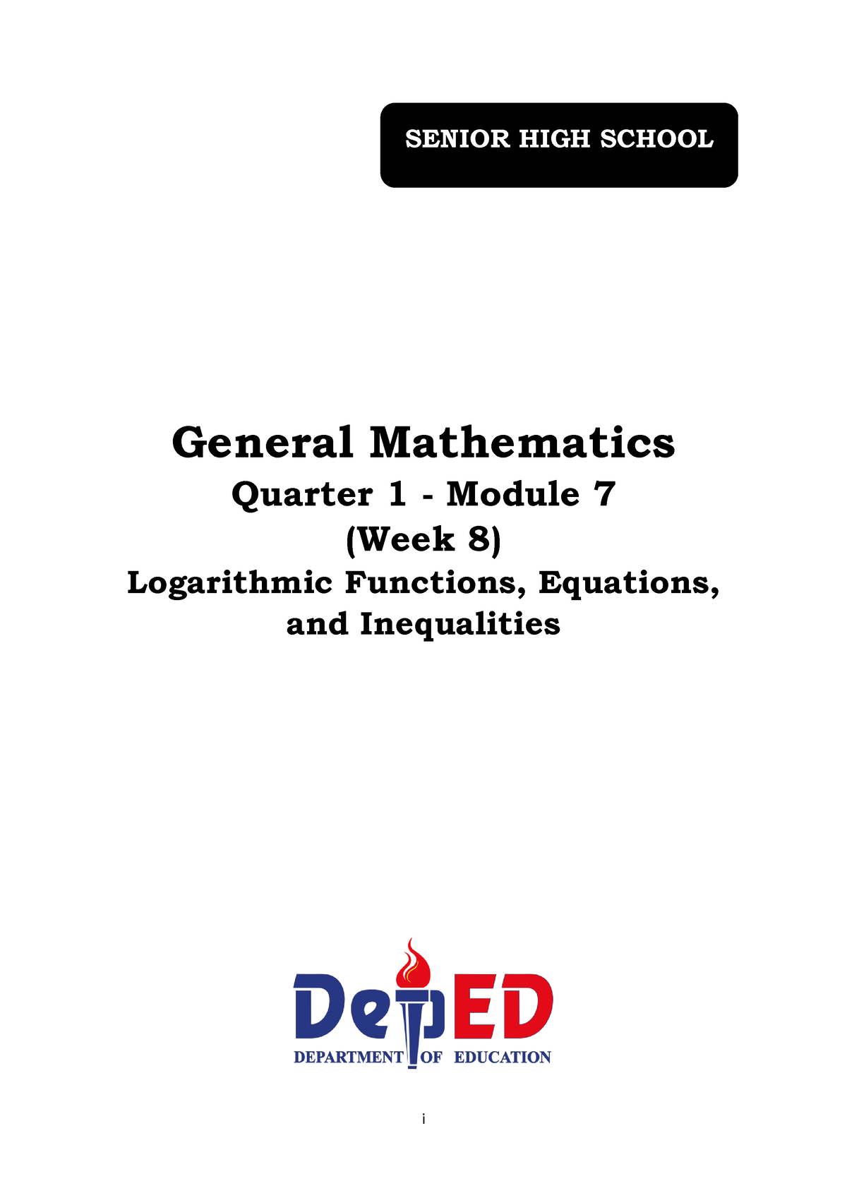 7 Q1 General Mathematics - I General Mathematics Quarter 1 - Module 7 ...