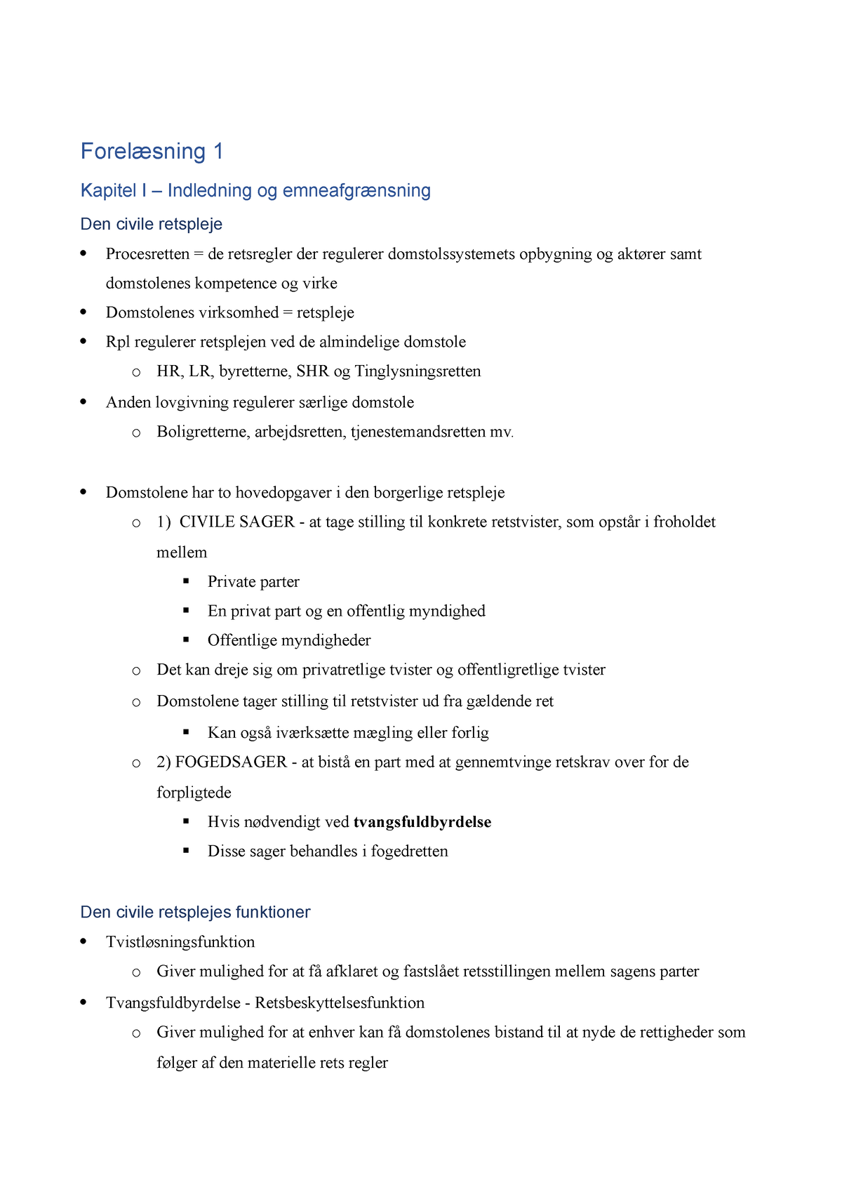 Forelæsning 1 - Noter Til Pensum Til Forelæsning 1 - Forelæsning 1 ...