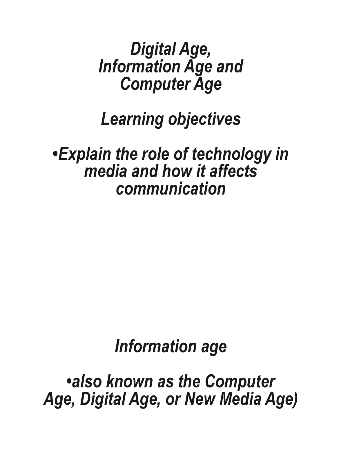 the age of information technology essay