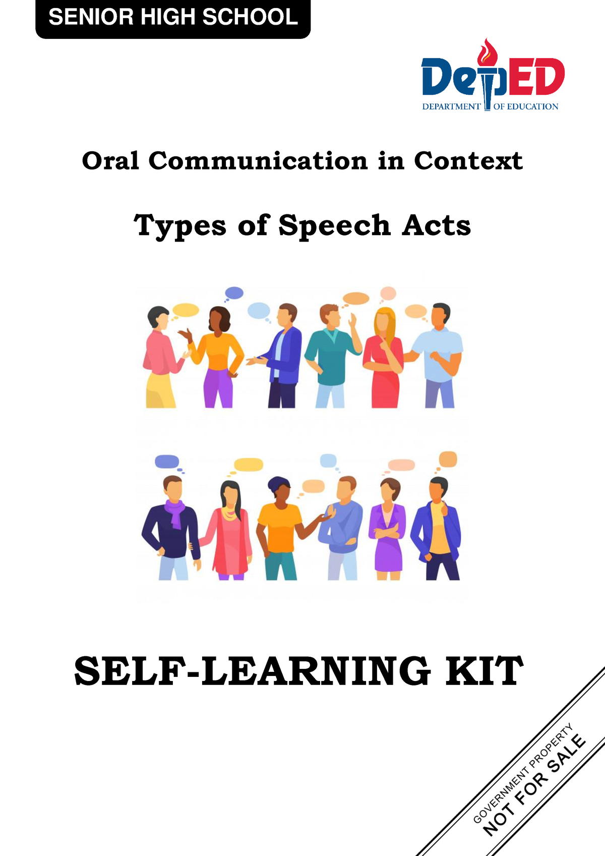 oral communication speech acts module