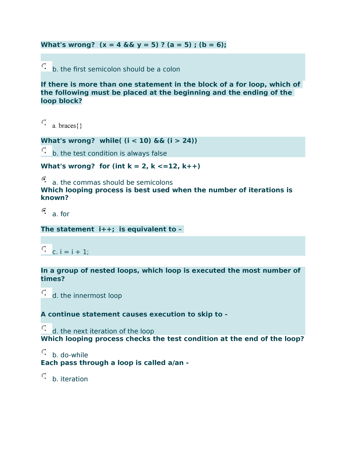 123UGRD-ITE6200A Computer Programming 1 - What's Wrong? (x = 4 && Y = 5 ...