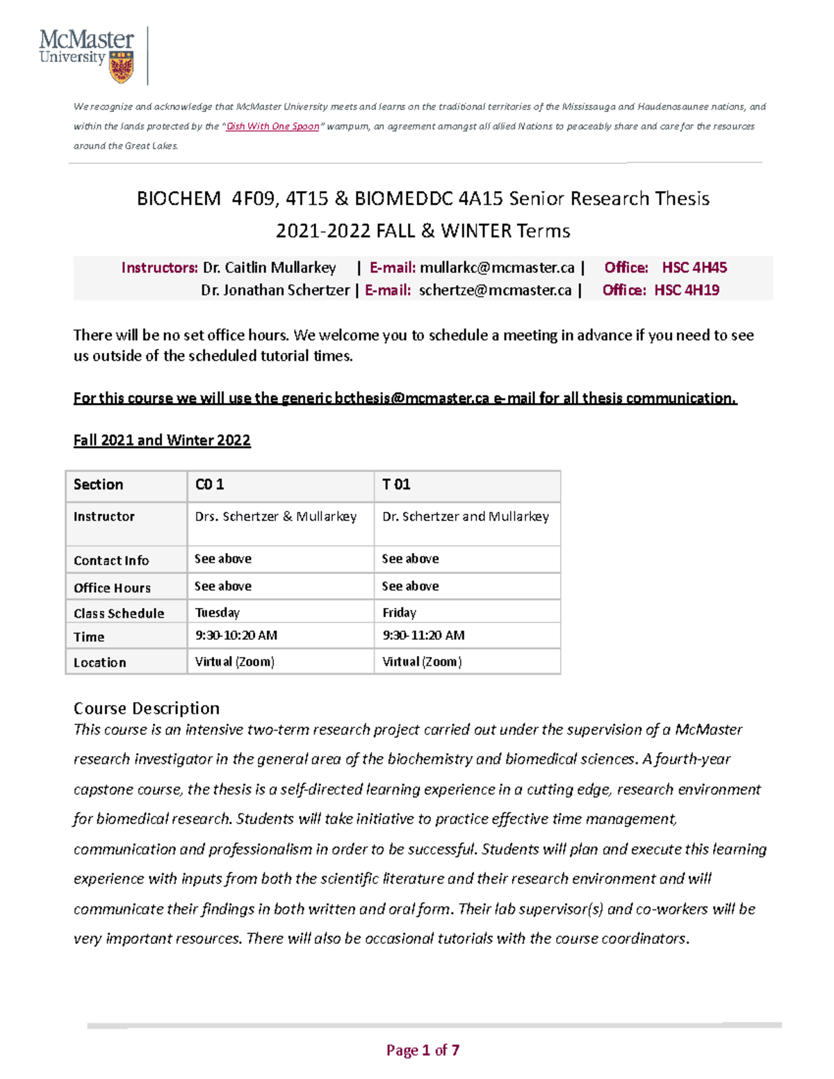 mcmaster undergraduate thesis