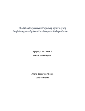 Q4 Module-12 WEEK-12 Piling- Larang-TECH-VOC Naratibo-ULAT - Learning ...