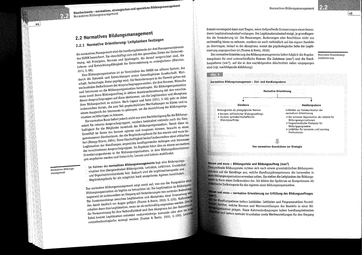 2 V) Kapitel 2 - Sinnhorizonte normatives, strategisches und operatives