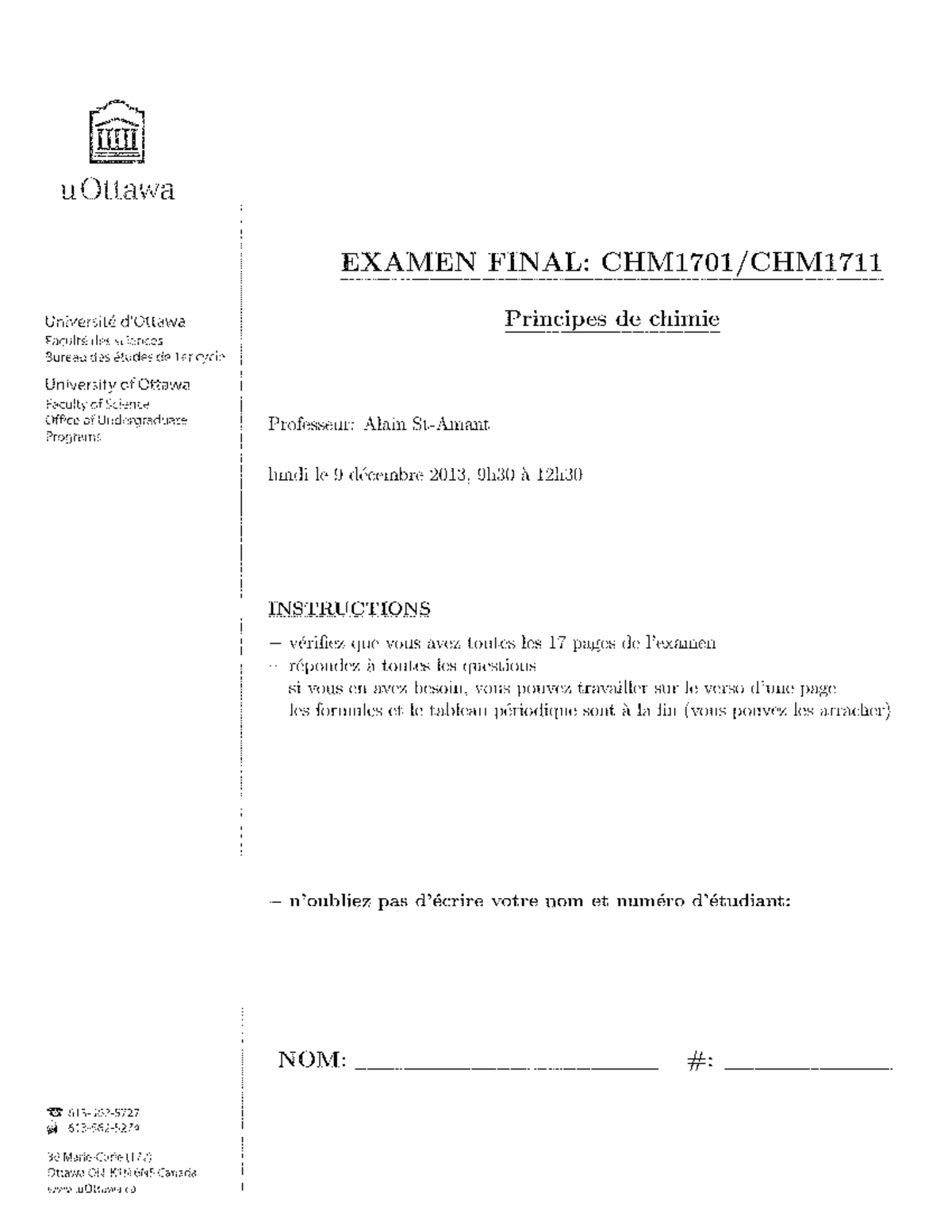 Final - Partie A (20 Points) R ́epondez A Chacune Des 20 Questions De ...