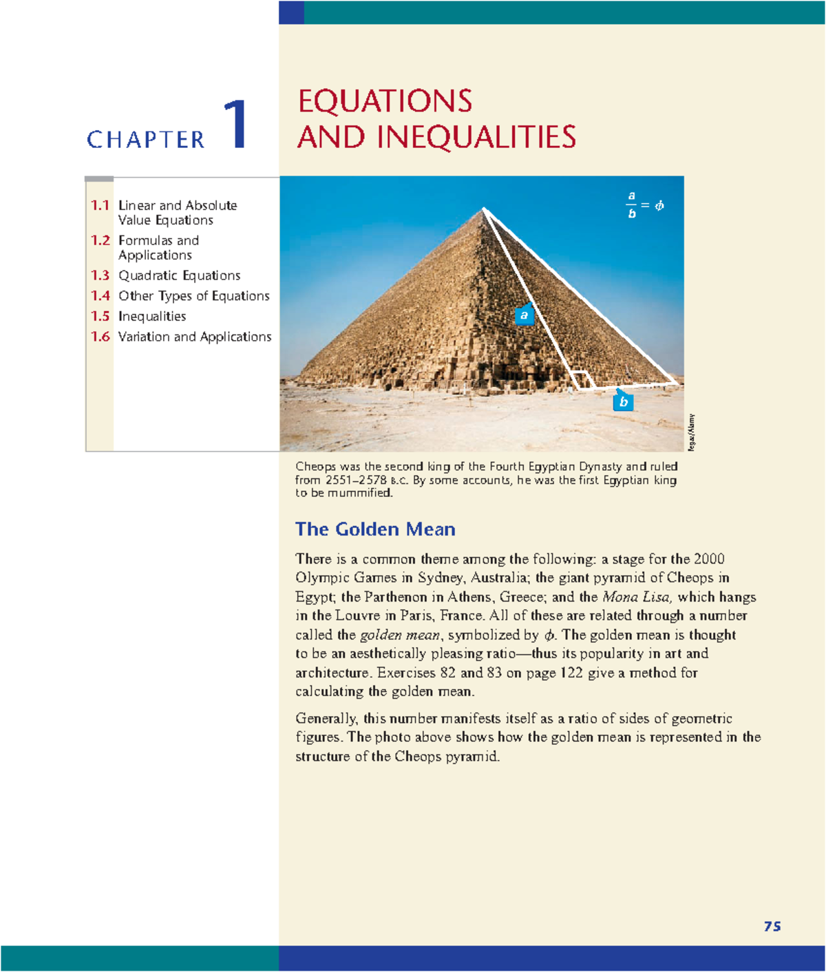College algebra and trigonometry 75 c h a p t e r 1 the