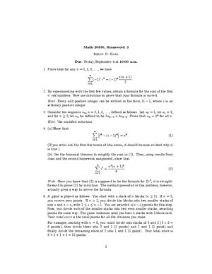 HW10soln - Brian C. Hall - Math 20630, Homework 10 Solutions Brian C ...