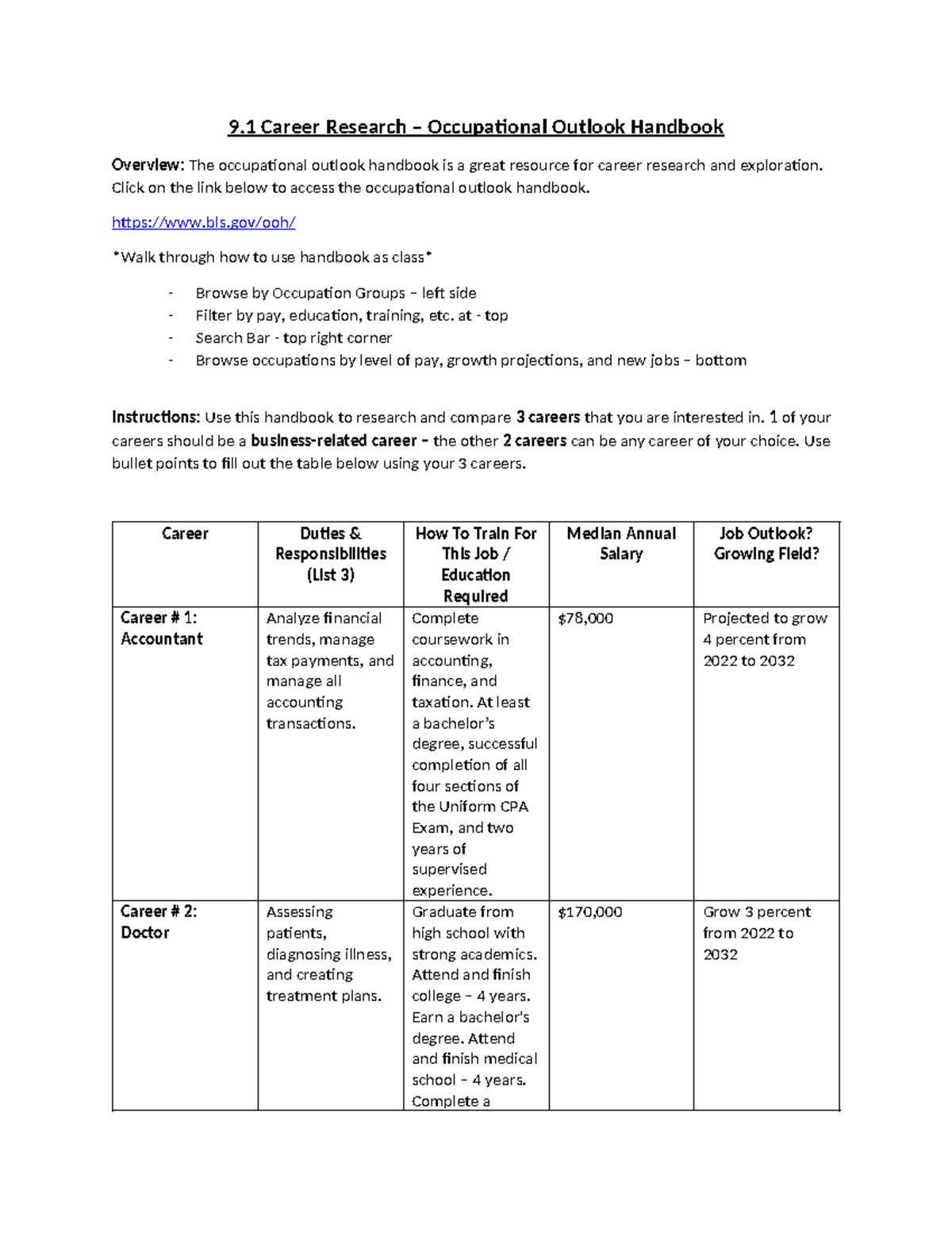 9-1-occupational-outlook-handbook-research-9-career-research