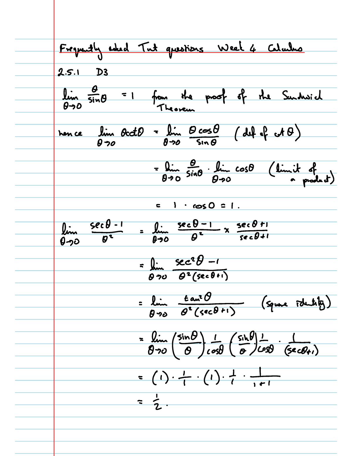 Faq Week4 Tuts - MATH1042A - MATH1042A - Engineer - Studocu