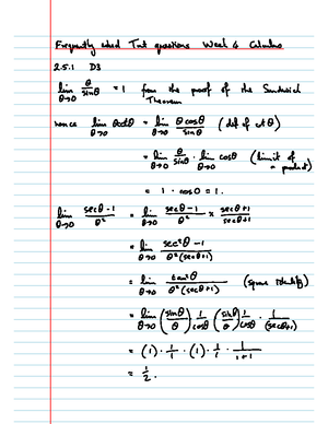 Week 2 Calculus Lecture 3 notes - MATH1042A - Engineer - Studocu
