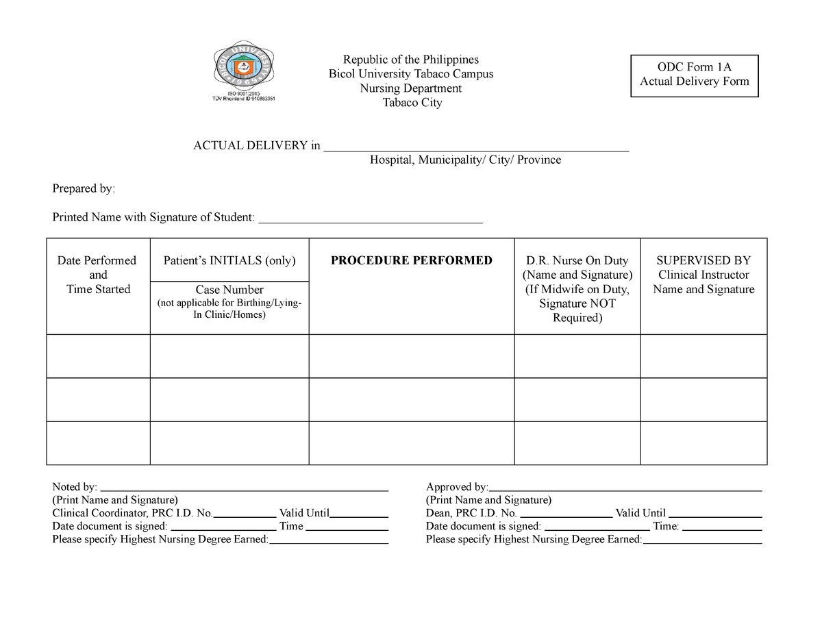 PRCforms Hahahahhahaa Bicol University Tabaco Campus Nursing