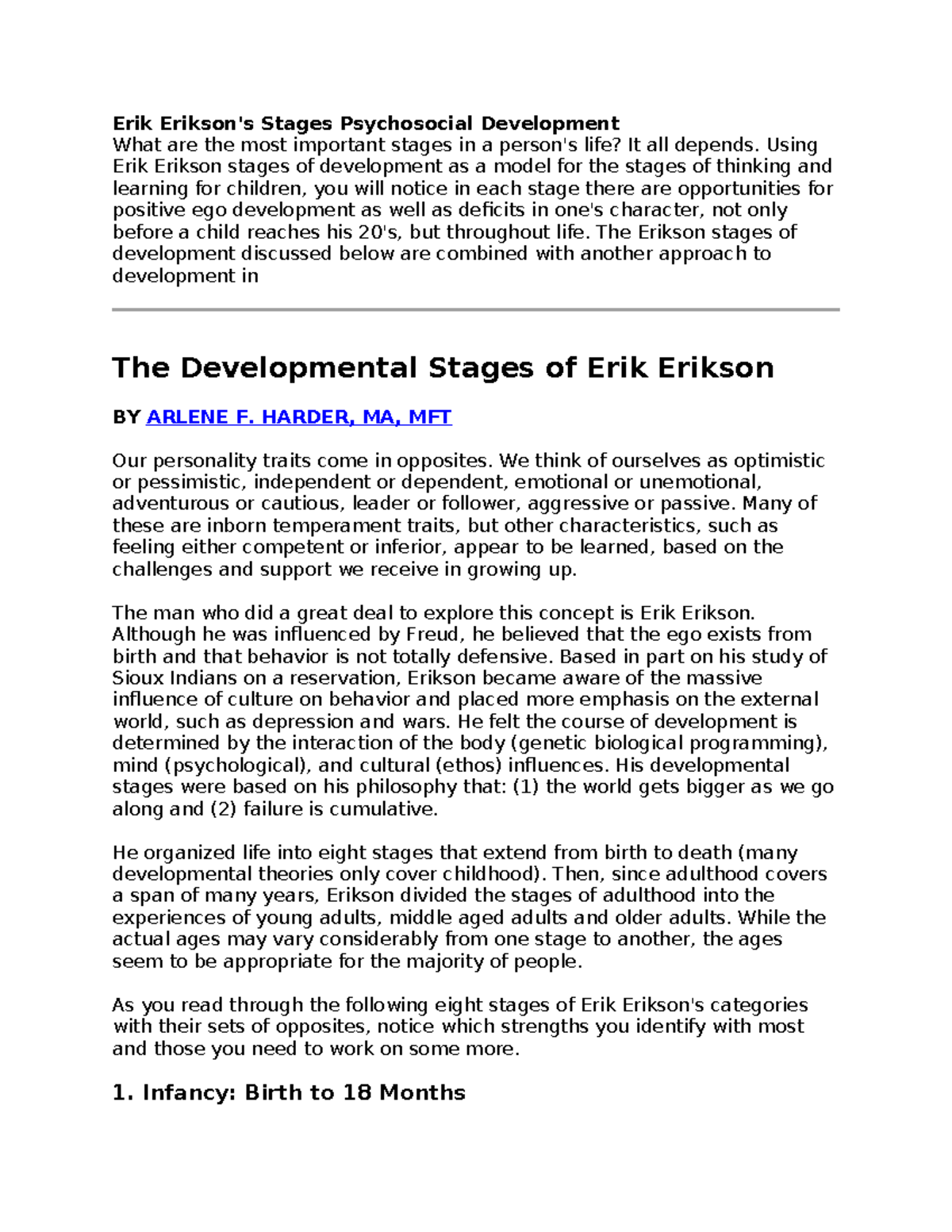 See It Happen:  Epic Examples Of Erikson'S Stages Of Psychosocial Development - t98s3zq