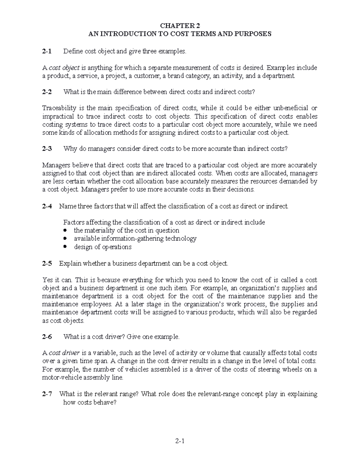 HCA16ge Ch02 SM - chapter 2 accounting BACC225 - CHAPTER 2 AN ...