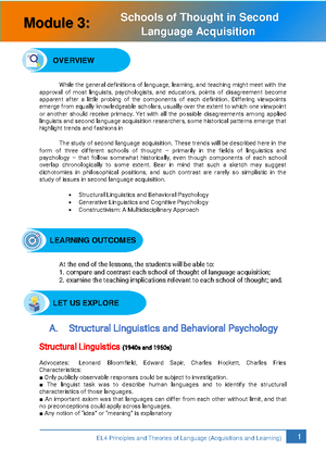 Comparative Analysis - Summary Language Acquisition - Republic of the ...