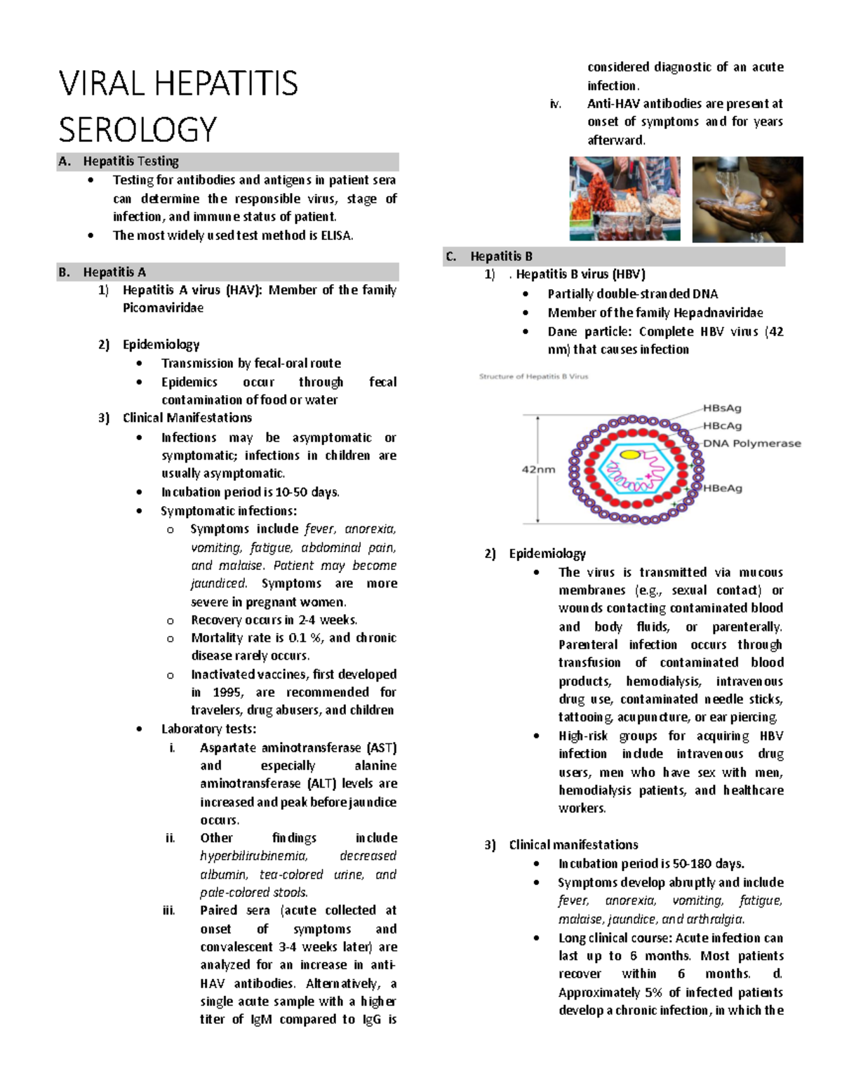 Viral Hepatitis Serology VIRAL HEPATITIS SEROLOGY A. Hepatitis