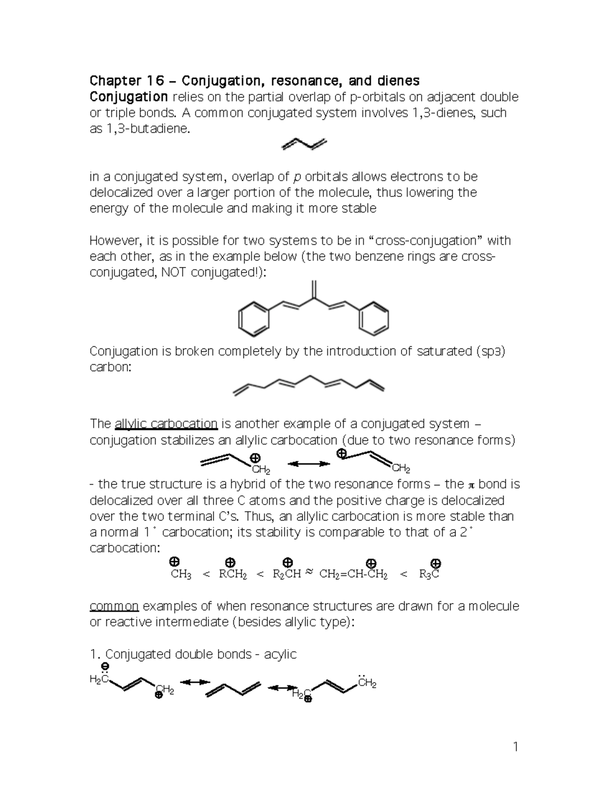 Conjugation types and effect - Pharmaceutical Organic Chemistry III ...