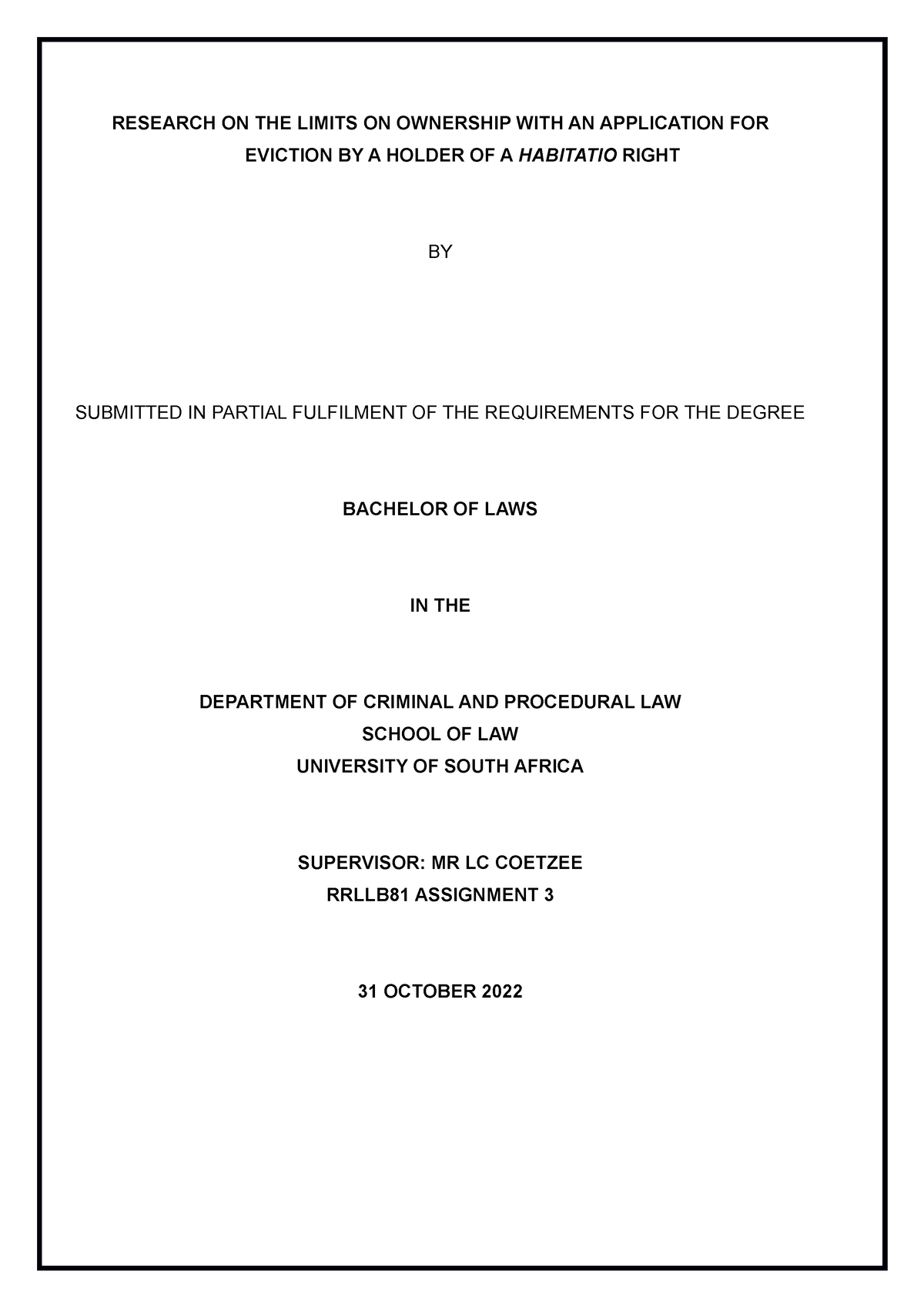 llb research report pdf