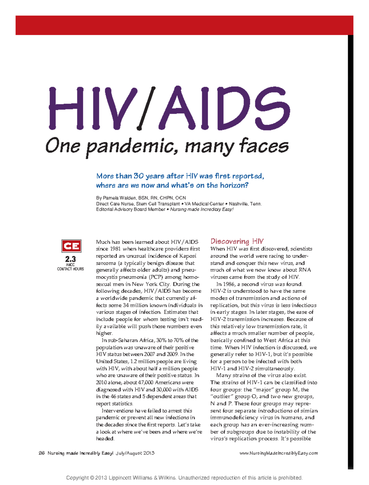 The Faces Of Hiv: Strength And Survival - p2k61ev