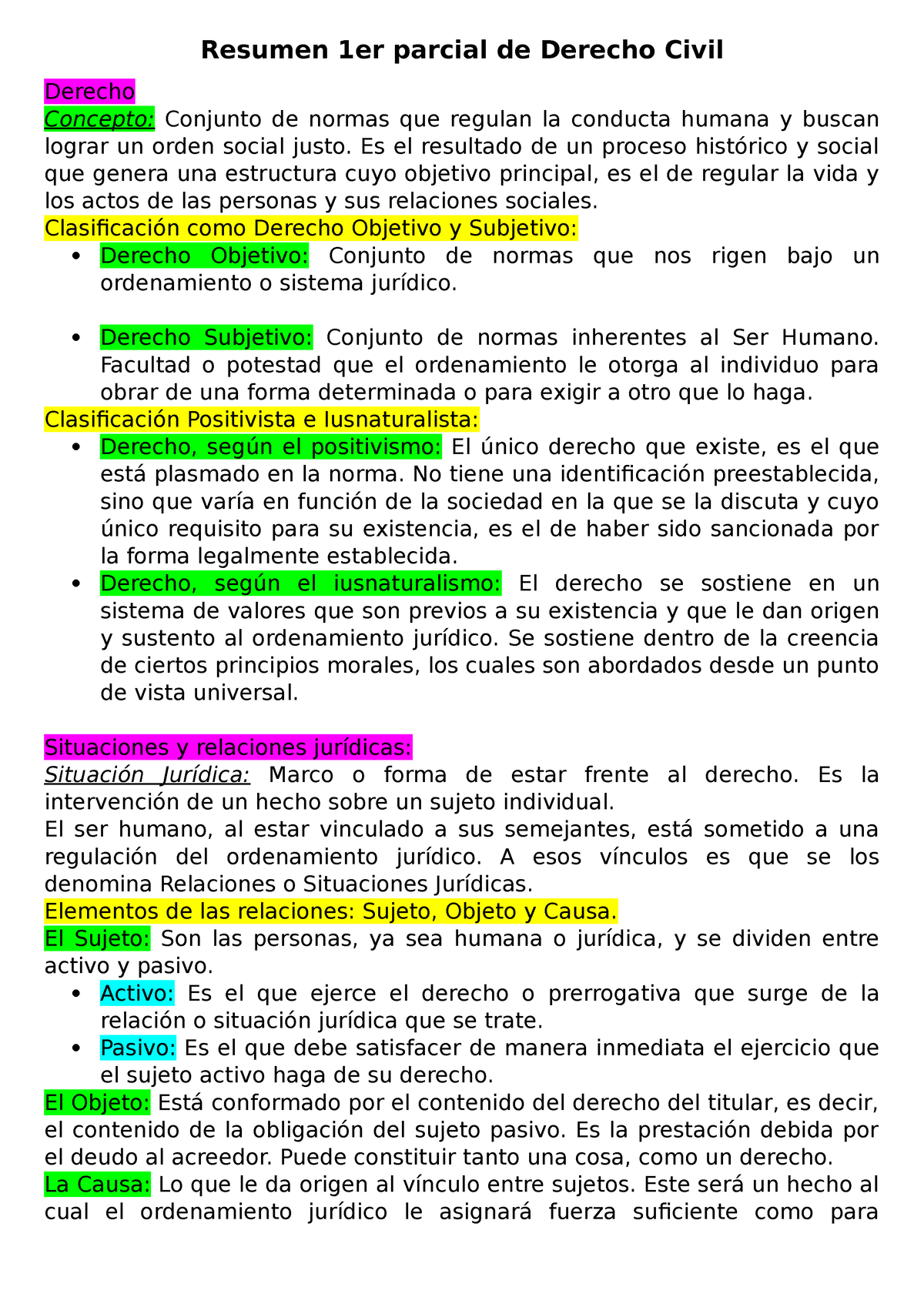 Resumen 1er Parcial De Derecho Civil - Resumen 1er Parcial De Derecho ...