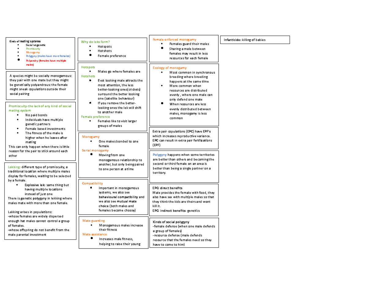 Lecture 7 - Summary Behaviour and Evolution - Infanticide: killing of ...