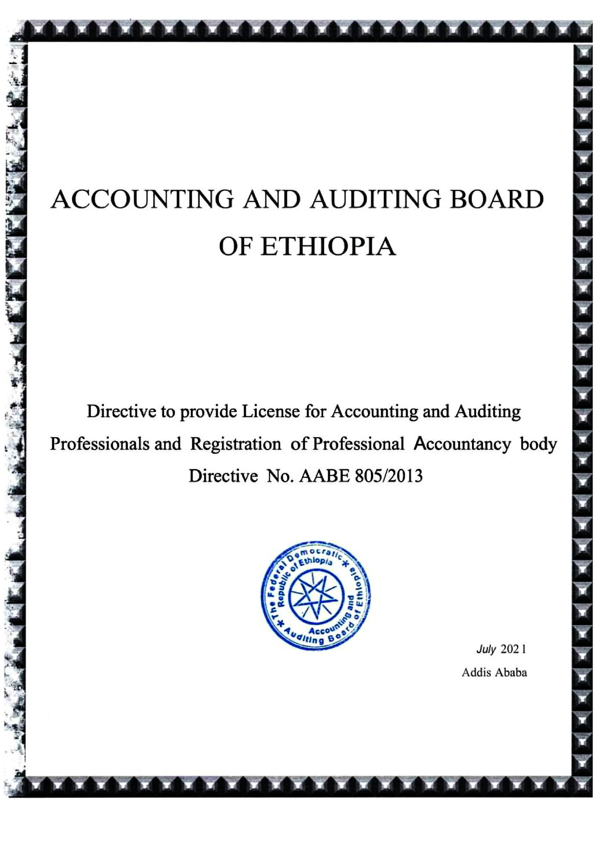 research papers made in ethiopia on accounting
