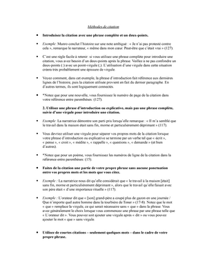 Methodes De Citation Lecture Notes 4 602 Bxx 03 Studocu