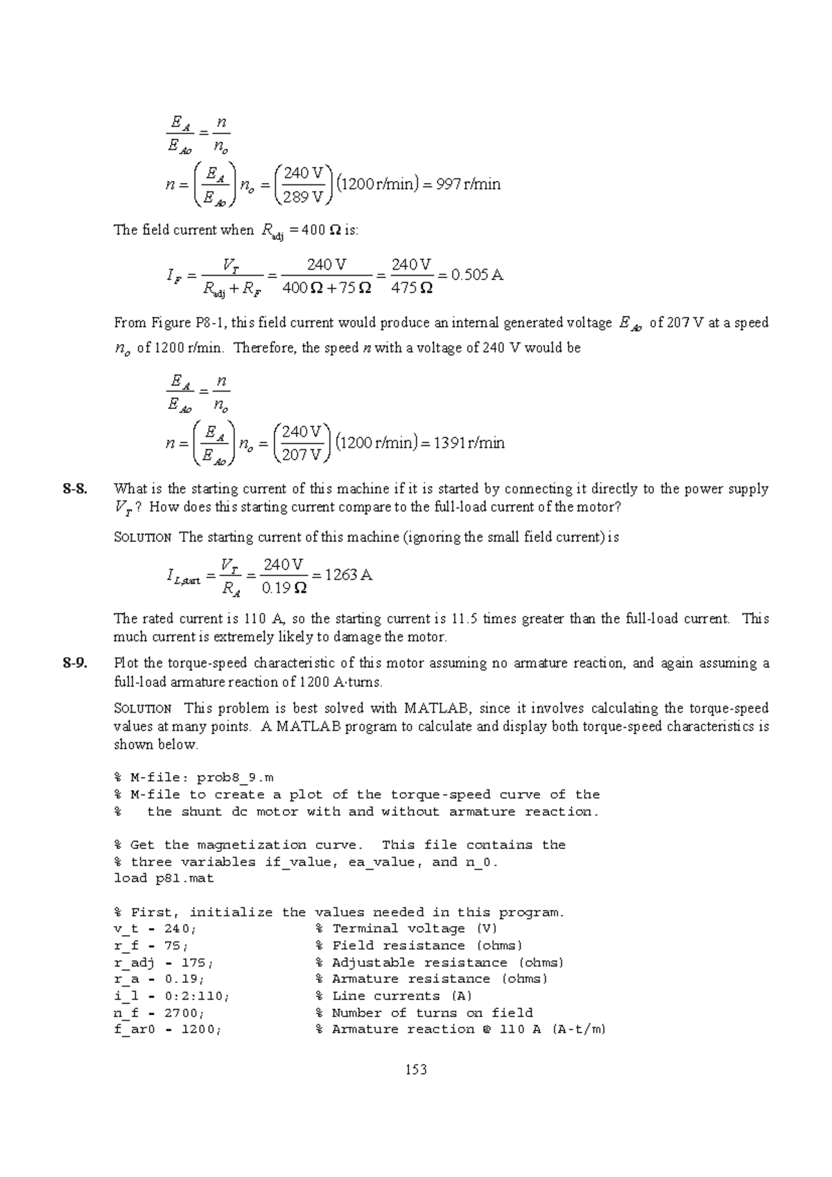 Electric Machinery And Power System Fundamentals27 Ao o A n n E E
