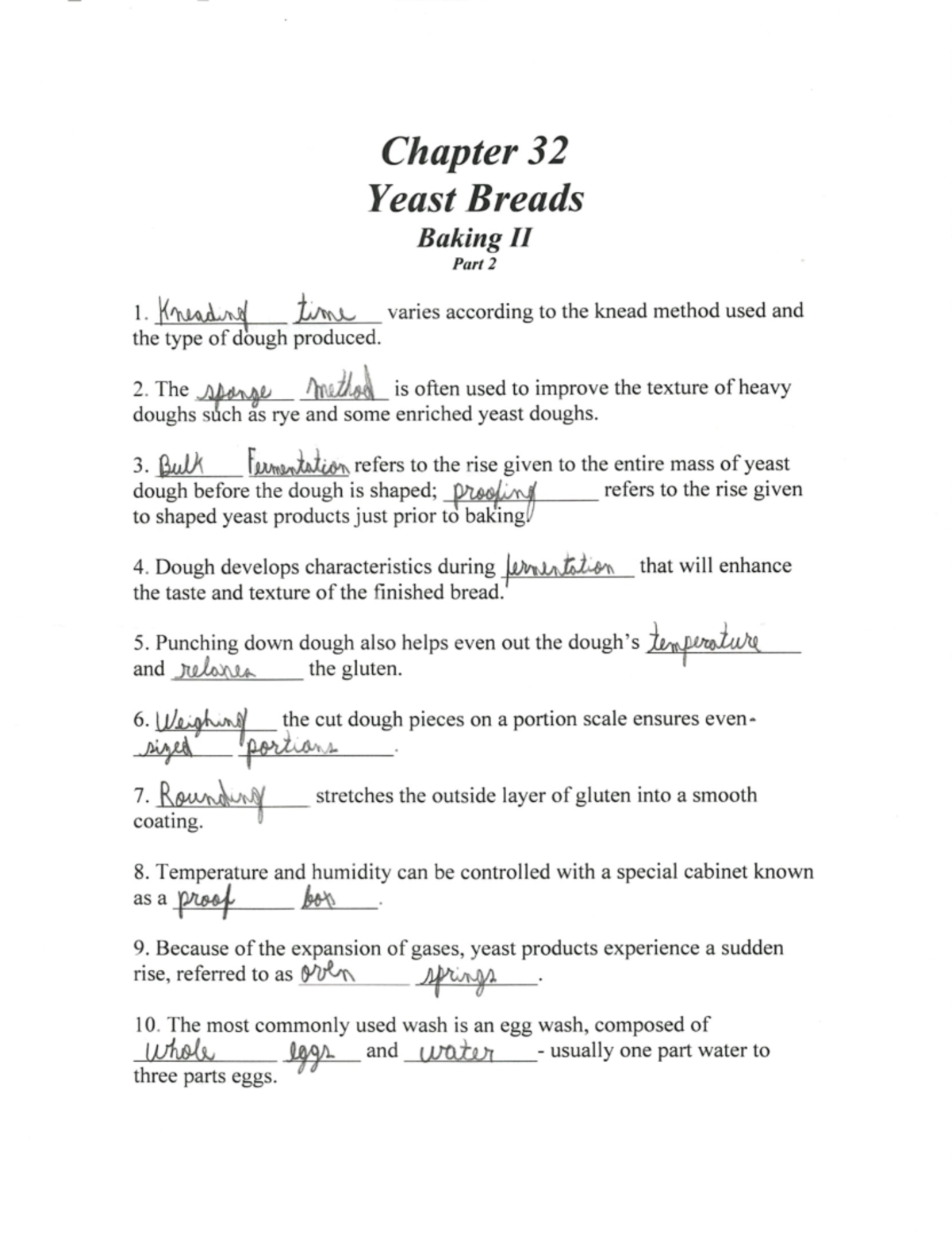 Baking 2 Chapter 32 part 2 - FSS 2247C - Studocu