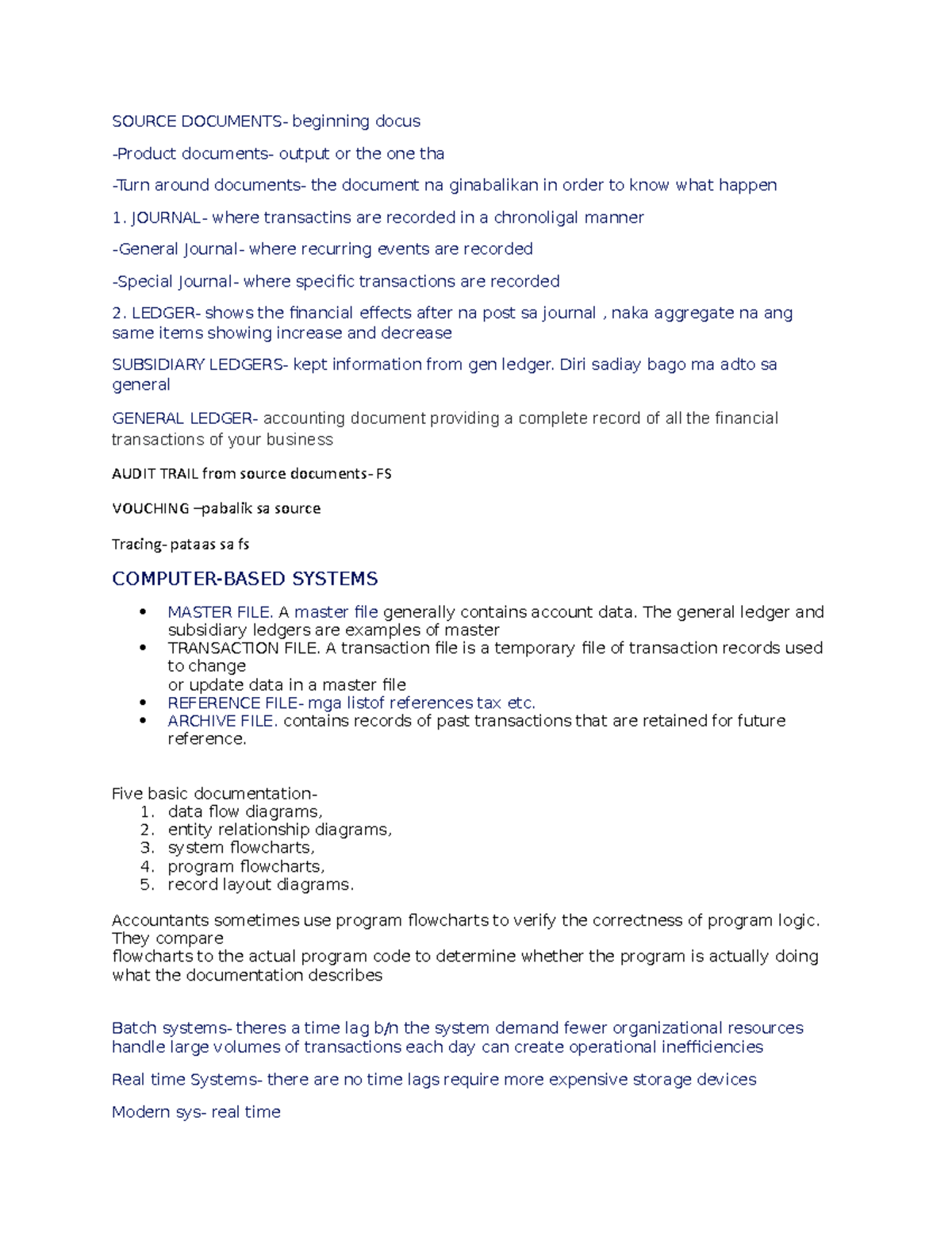 AIS Notes - SOURCE beginning docus output or the one tha around the ...