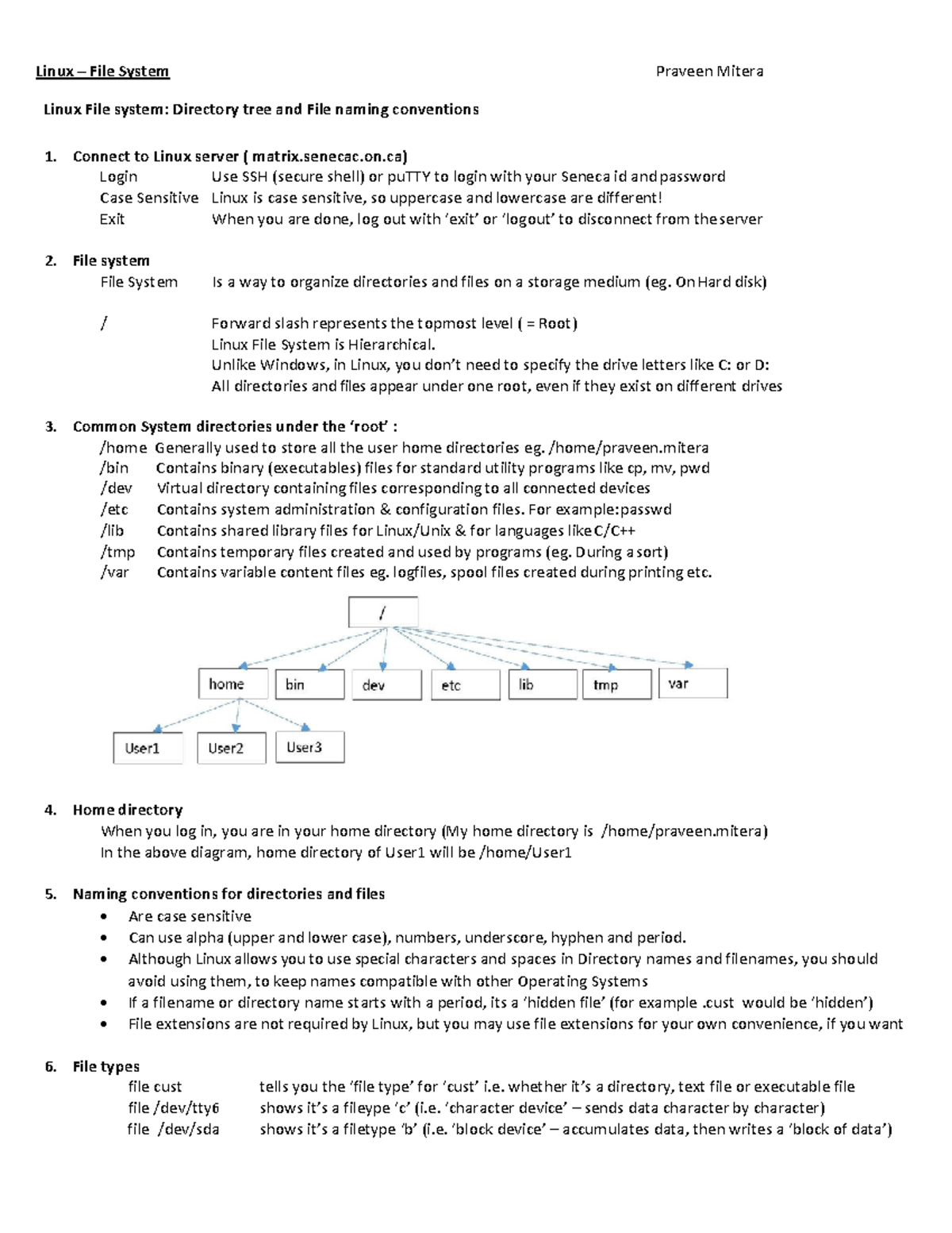 week-2-file-systems-lecture-notes-2-linux-file-system-praveen