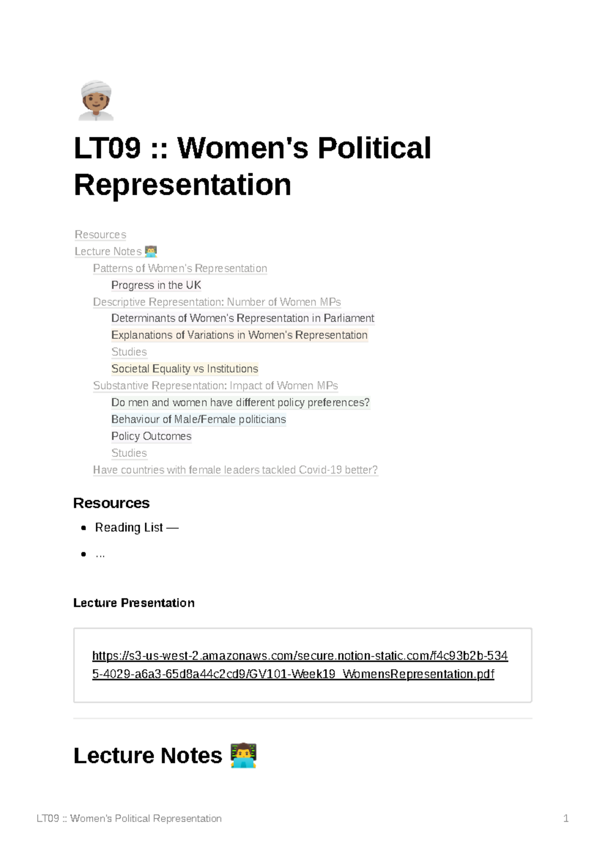 Lt09 Womens Political Representation Lt09 Women S Political