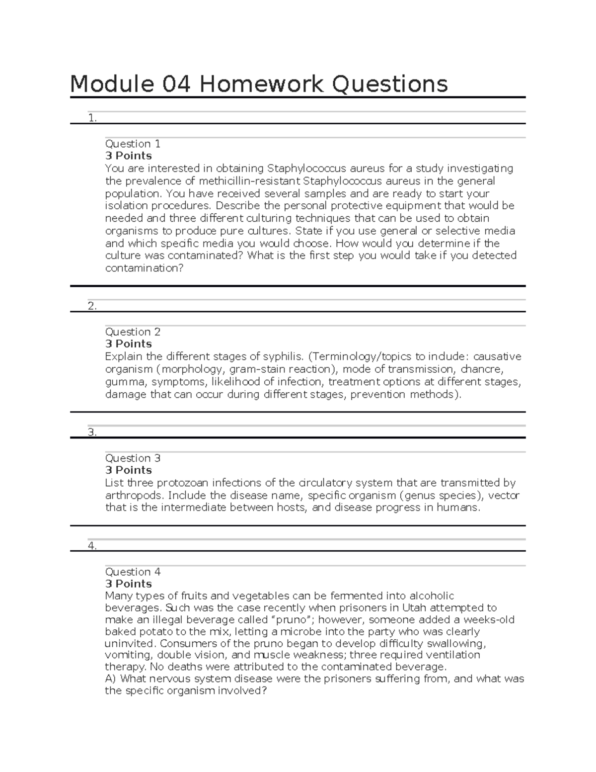 Module 04 Homework Questions chpt 1 - Module 04 Homework Questions 1 ...