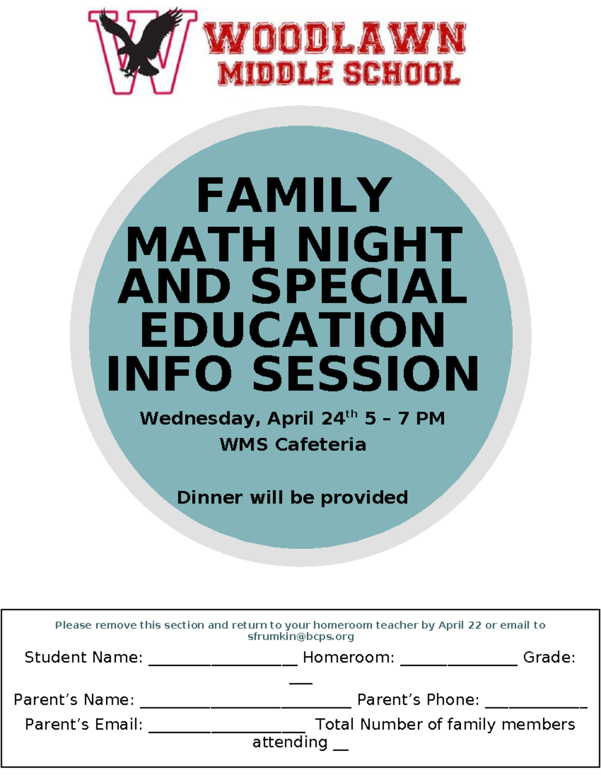 Math Night Flyer - t7fgyhu8 - FAMILY MATH NIGHT AND SPECIAL EDUCATION ...