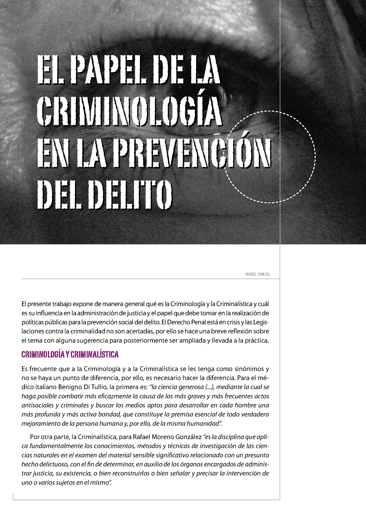 Dialnet-El Papel De La Criminologia En La Prevencion Del Delito-2768799 ...