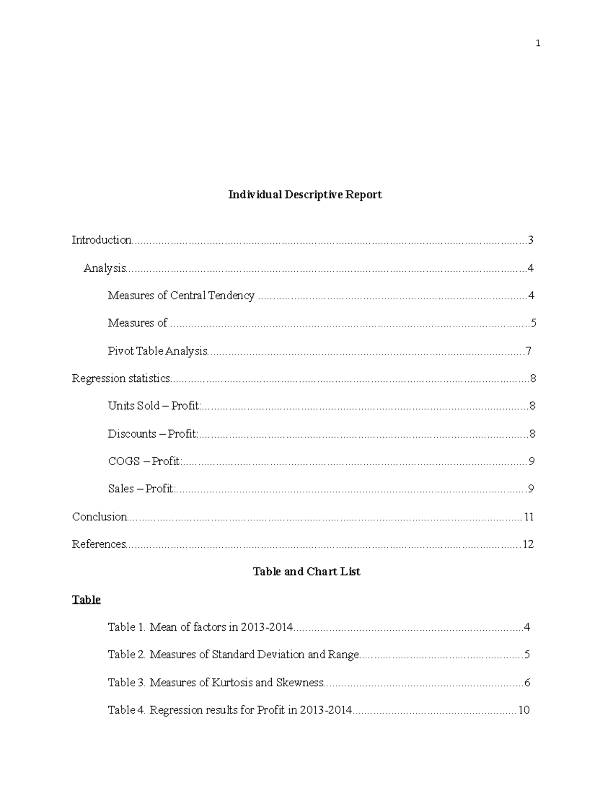 1 - BUSI650 Individual Descriptive Report On Study Pattern - Individual ...