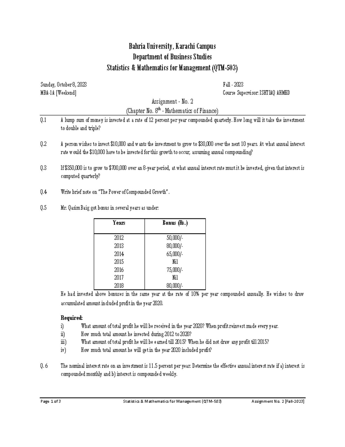 ba assignment last date 2023