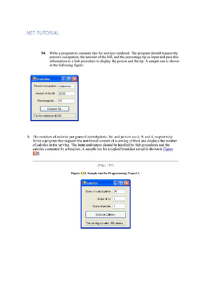 .NET Tutorial - Practical using Visual Studio - 1 Self-Review Questions ...