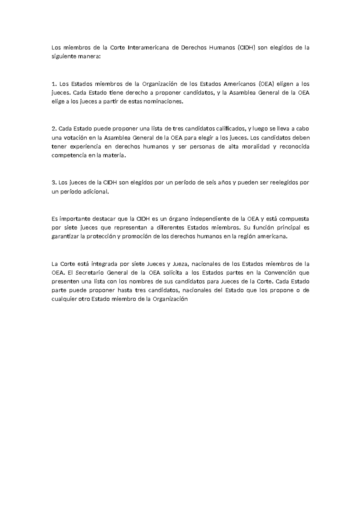 Los miembros de la Corte Interamericana de Derechos Humanos - Cada ...