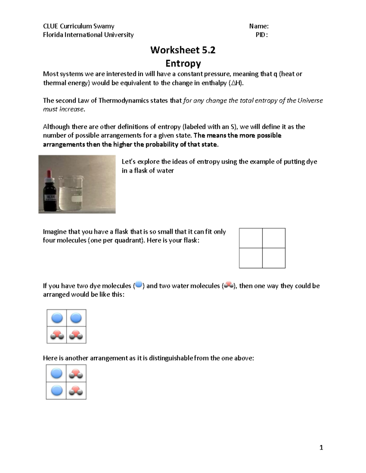 Worksheet+5 - Worksheet 5 for Chem - Florida International University ...