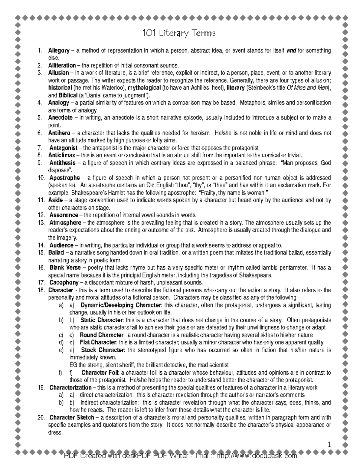 What Is A Literary Unit