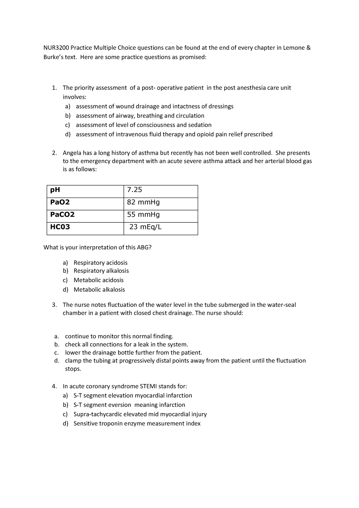 Sample Practice Exam 30 January 18 Questions And Answers Studocu