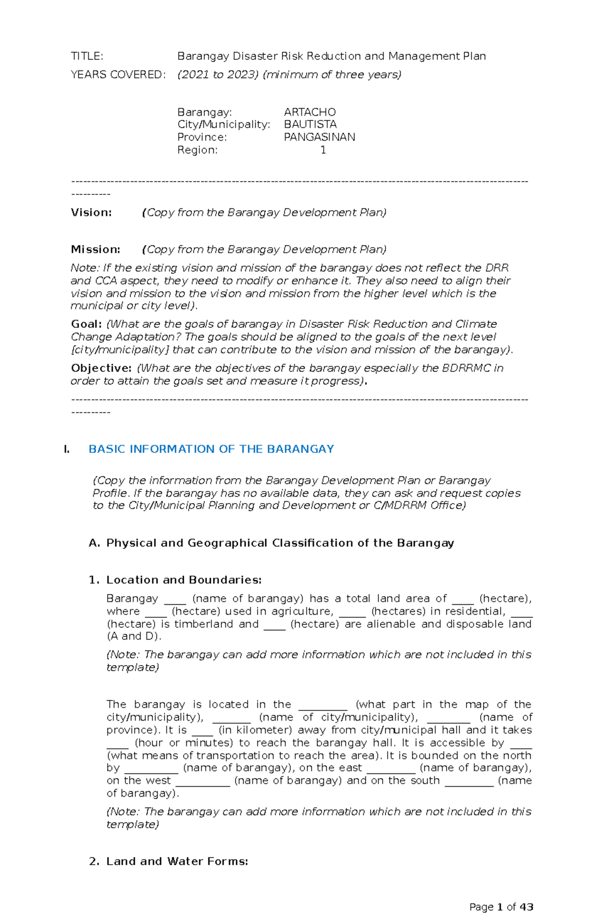 bdrrm-plan-template-english-title-barangay-disaster-risk-reduction